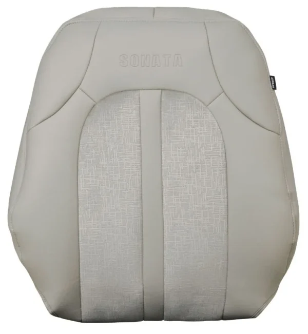 Hyundai Sonata Seat Covers (2020–2024) Custom-Fit Velvet + PVC Leather – Light Beige