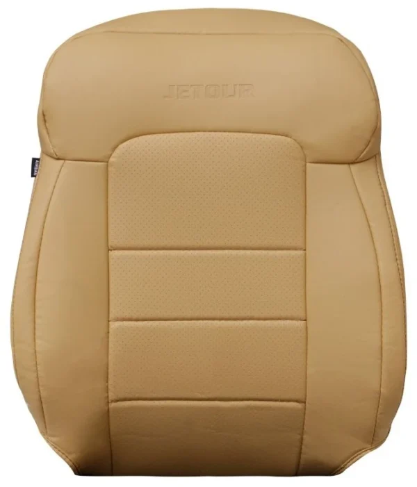 Jetour T2 Seat Covers (2024–2025) Custom-Fit PVC Leather – Light Khaki