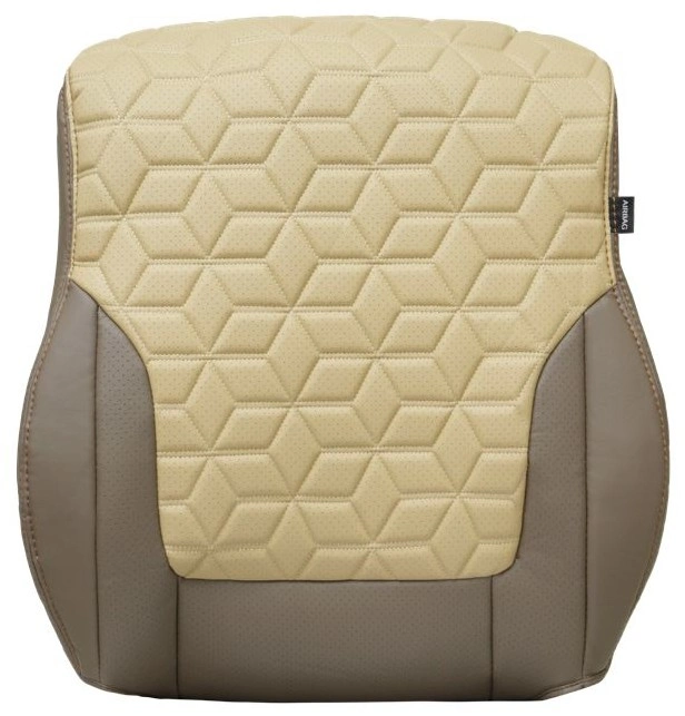Nissan Patrol Seat Covers (2025) Custom-Fit PVC Leather – Beige Coffee