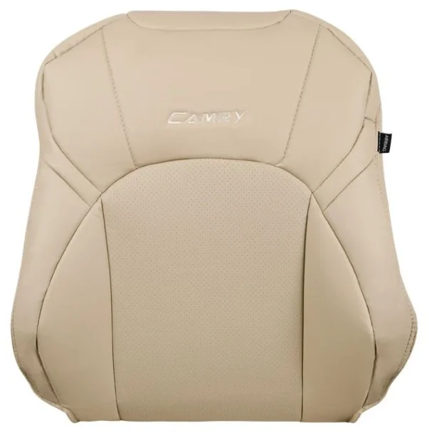 Toyota Camry Seat Covers (2024–2025) Custom-Fit PVC Leather – Beige