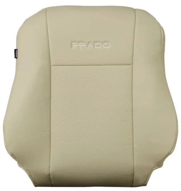 Toyota Prado Seat Covers (2010–2020) Custom-Fit PVC Leather – Beige