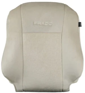 Toyota Prado Seat Covers (2010–2020) Custom-Fit Velvet Fabric – Beige