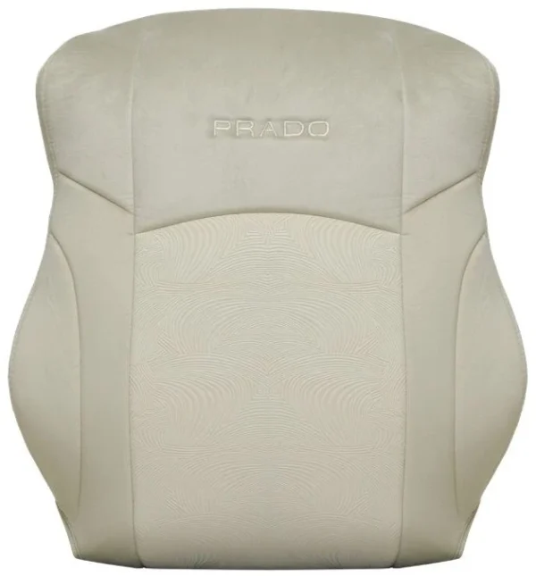 Toyota Prado Seat Covers (2021–2024) Custom-Fit Velvet Fabric – Beige