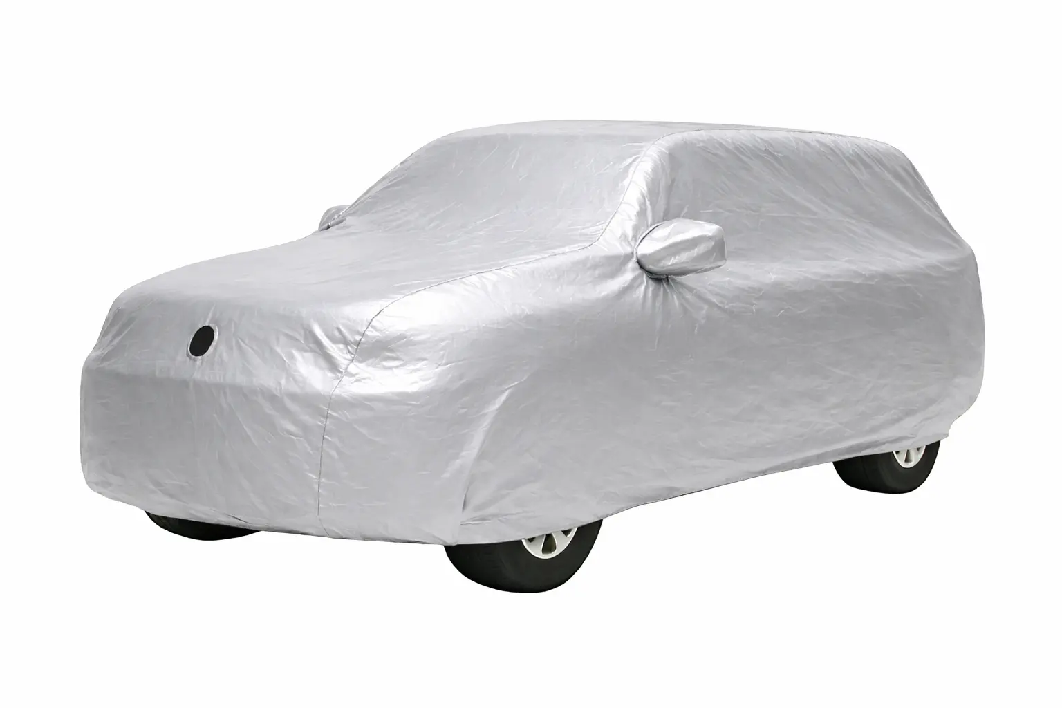 Toyota Land Cruiser Car Cover (2021–2026) – PVC Leather (Silver) with Cotton Backing