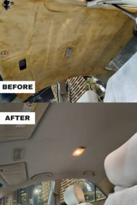 Camry 2005 Headliner Before and After